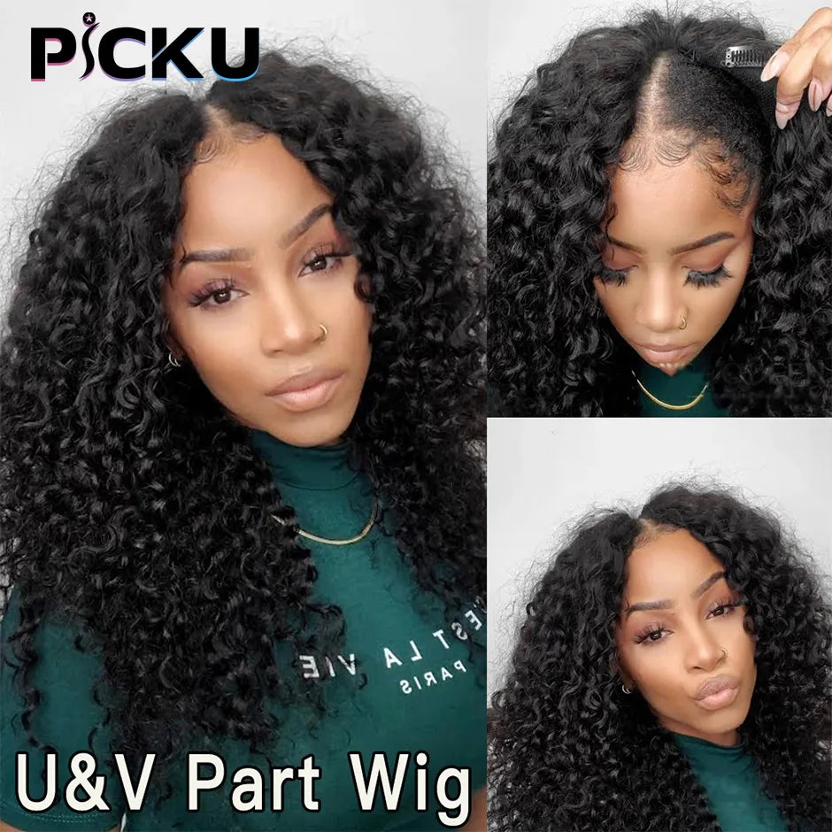 Part Wig Human Hair No Leave Out