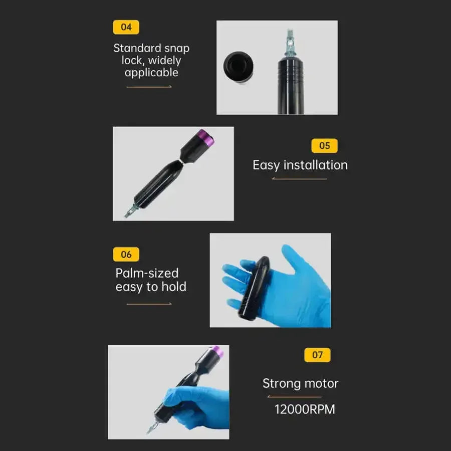 Tattoo Pen Machine Aluminum Material Rca Interface