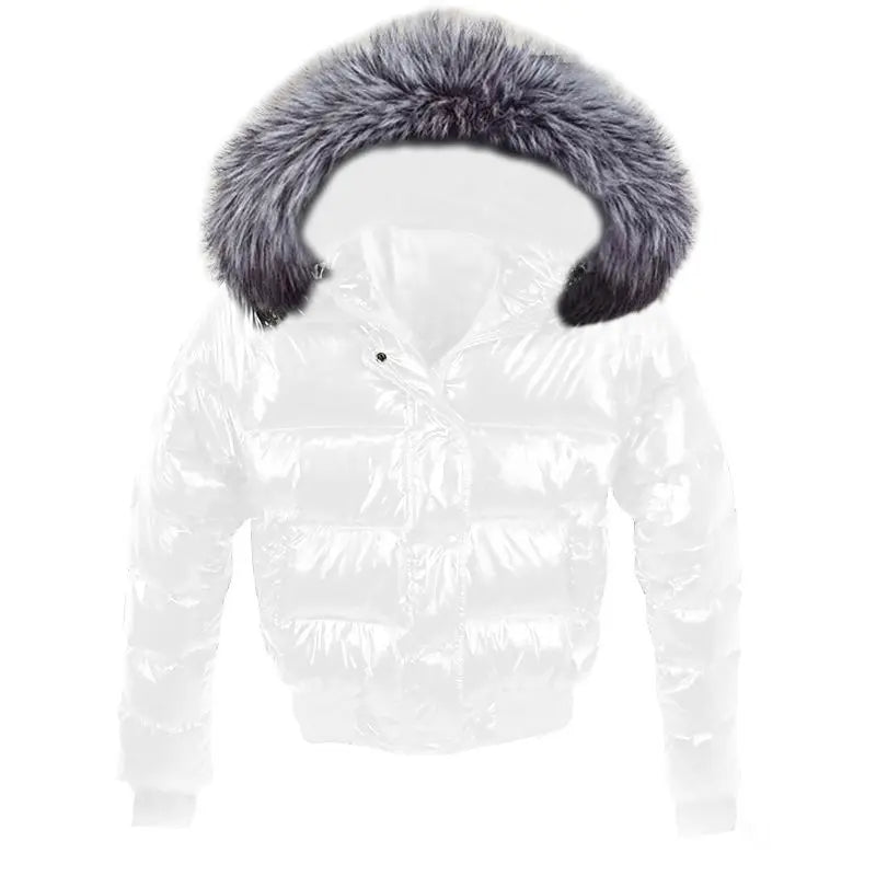 Fake Fur Parkas Waterproof Women Down Jacket Winter