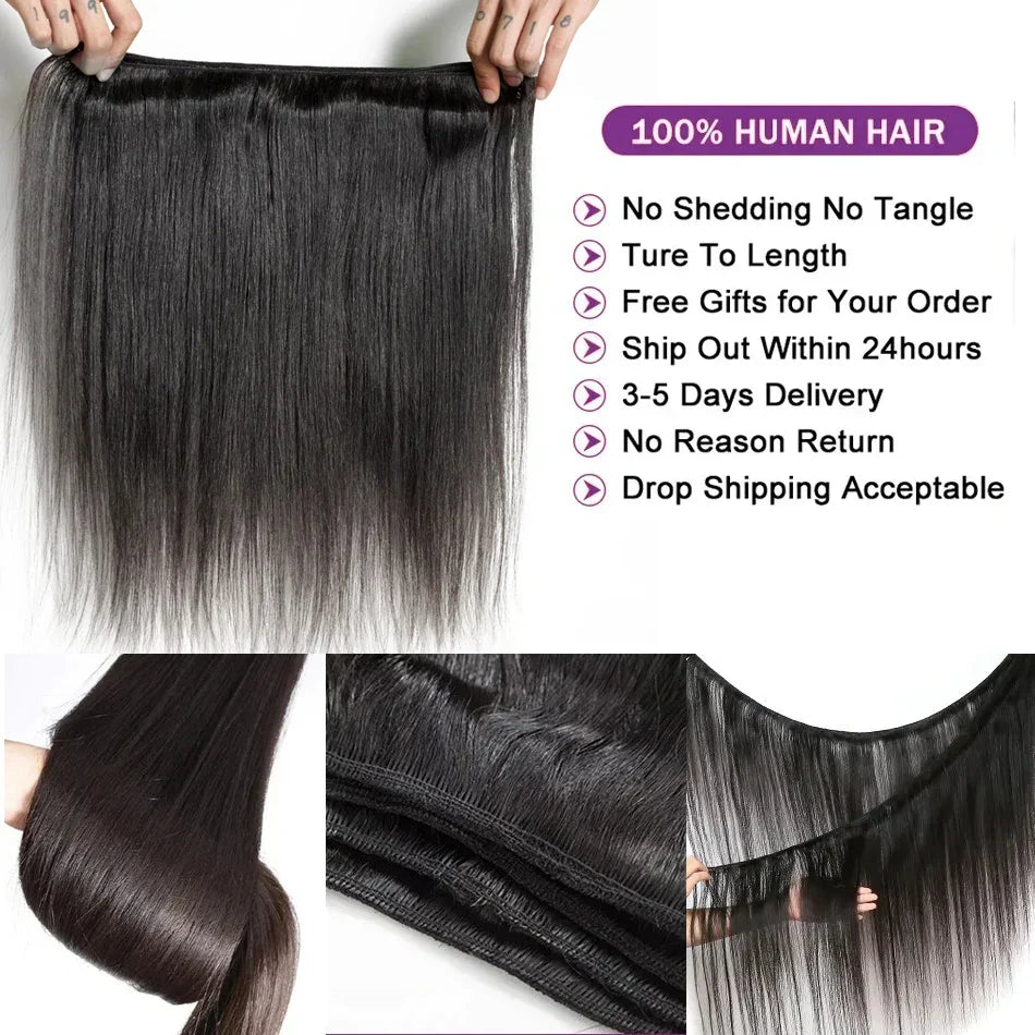 Straight Human Hair Bundles Human Hair Bundles
