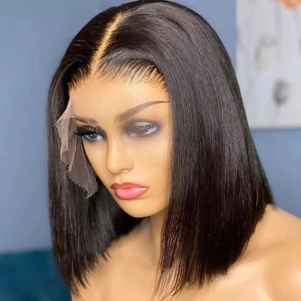 Hd Lace Frontal Wigs Straight Short Bob