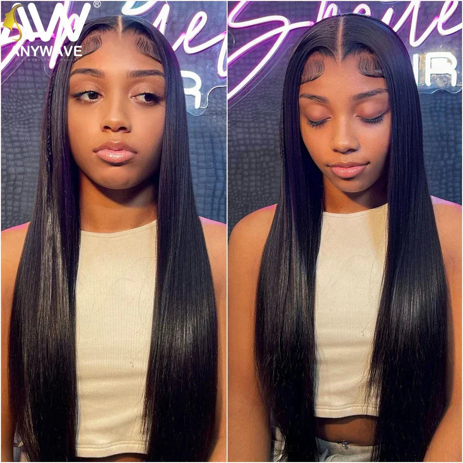 Transparent Lace Frontal Human Hair Wig Glueless