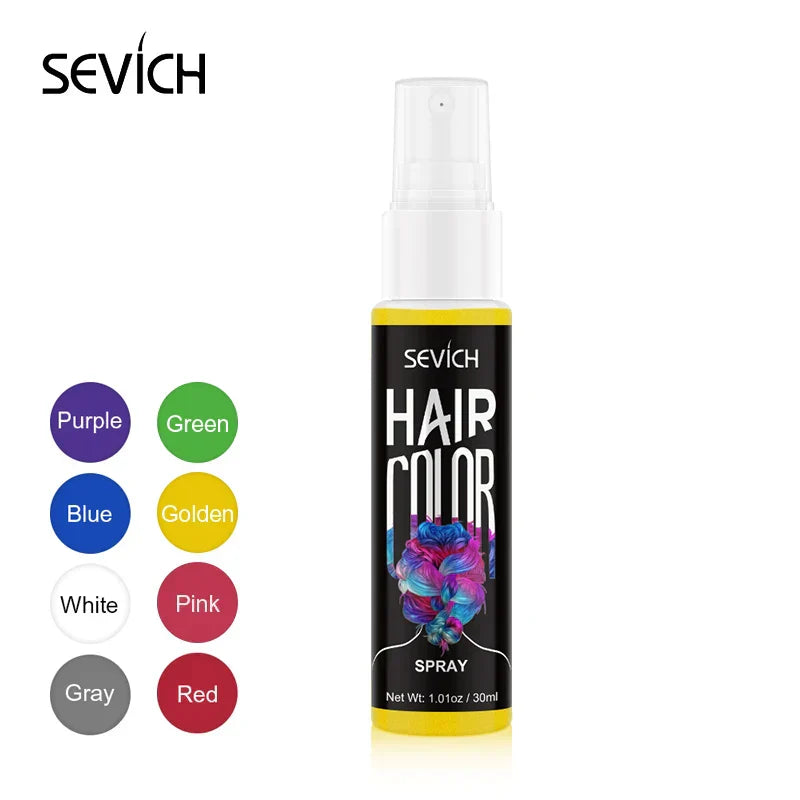 Sevich Colors Hair Dye Spray Disposable Hair Quick
