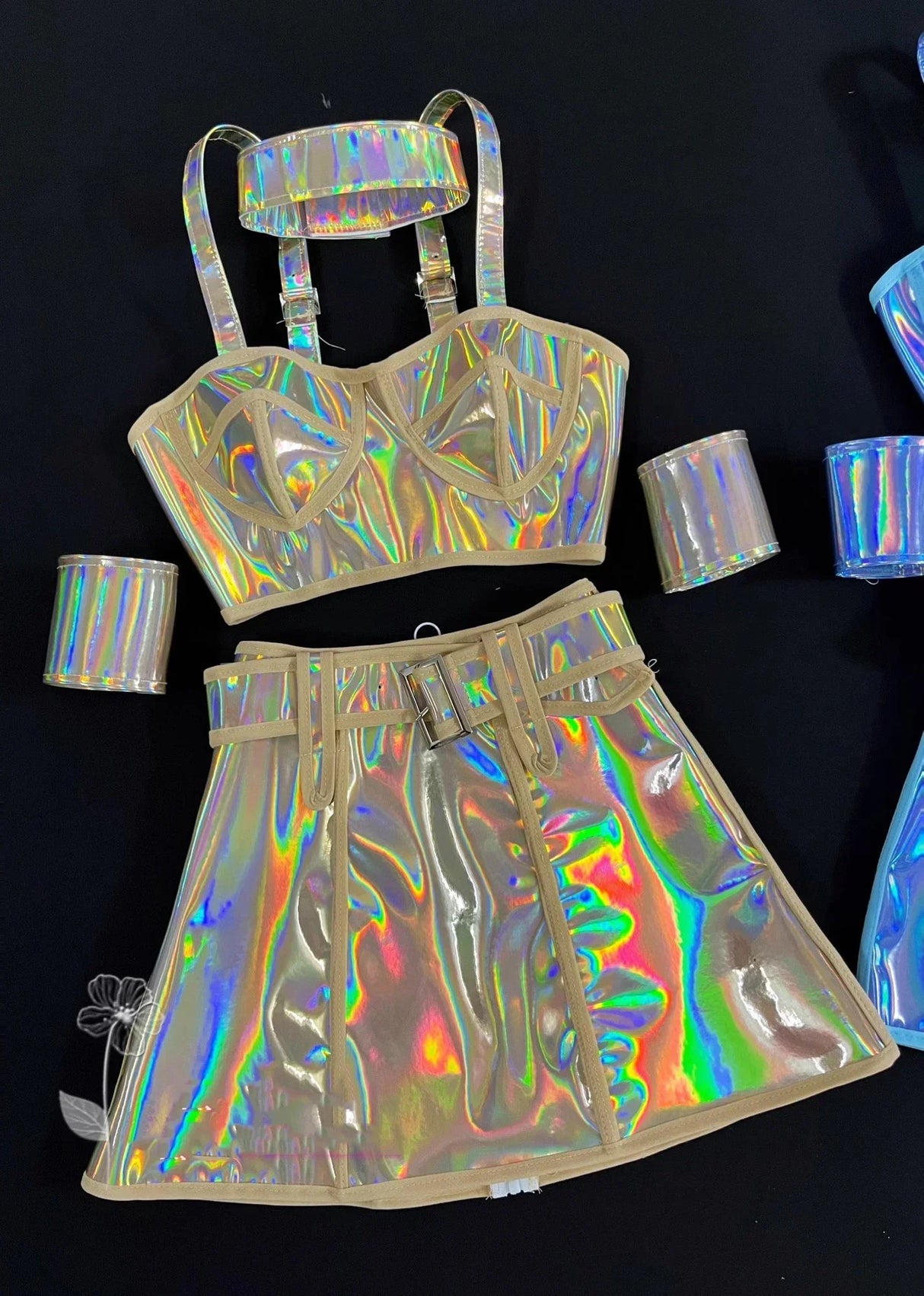 Sexy Bar Dj Gogo Dance Costume Fluorescent Laser