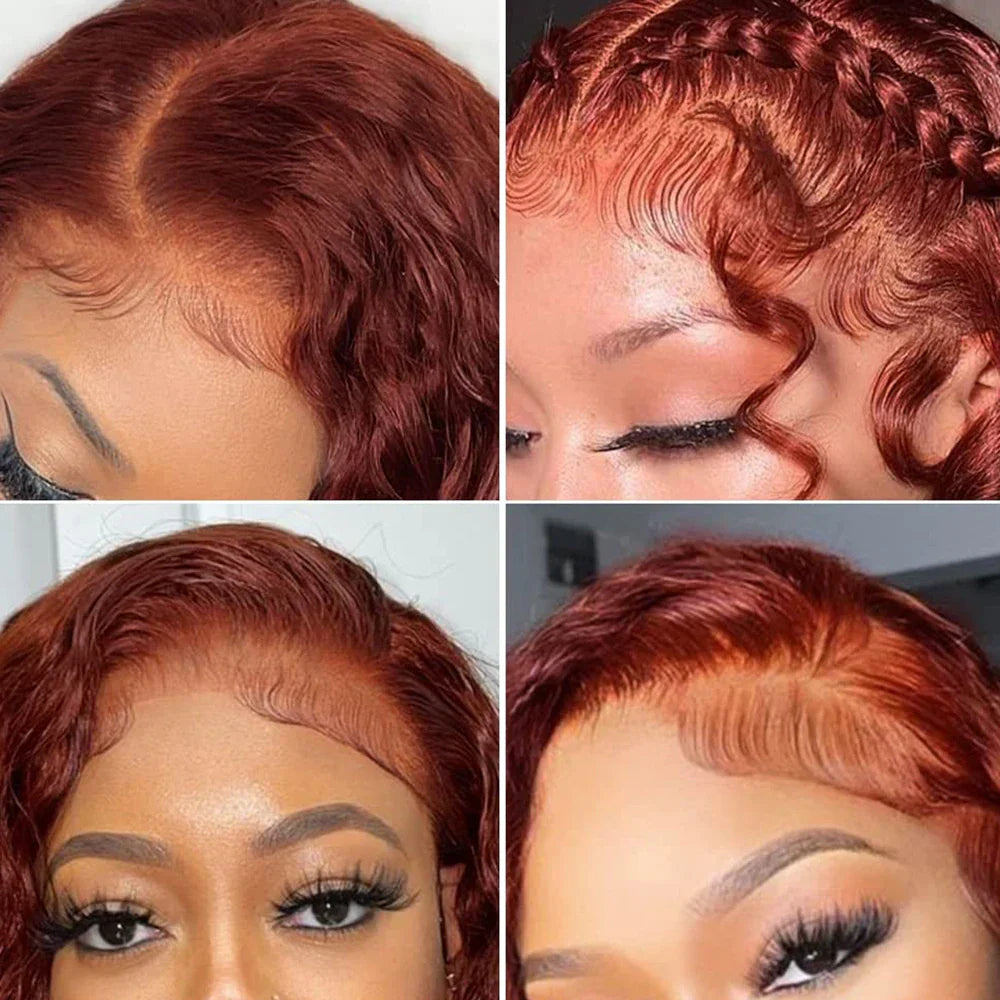 Reddish Brown Body Wave Lace Frontal Human