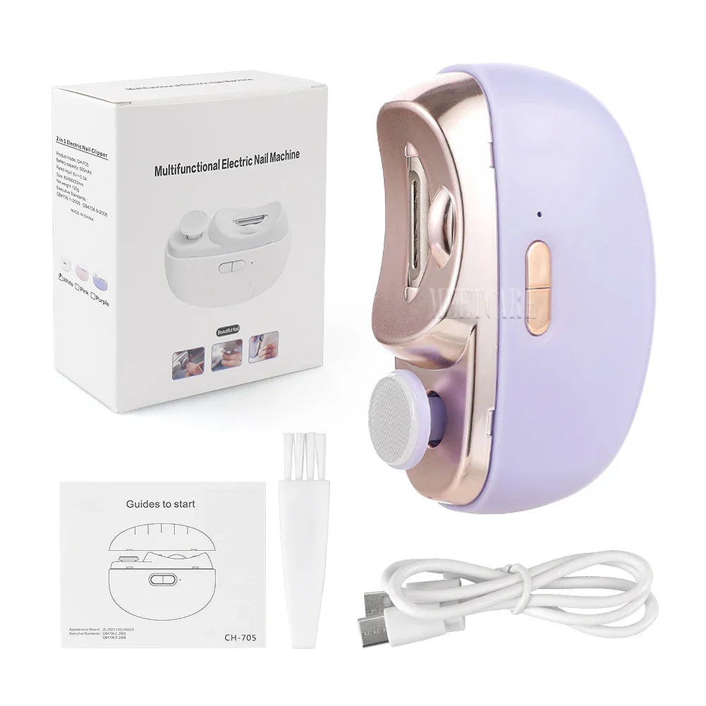 Wireless Nail Clipper In Grinding And Polish Trimmer