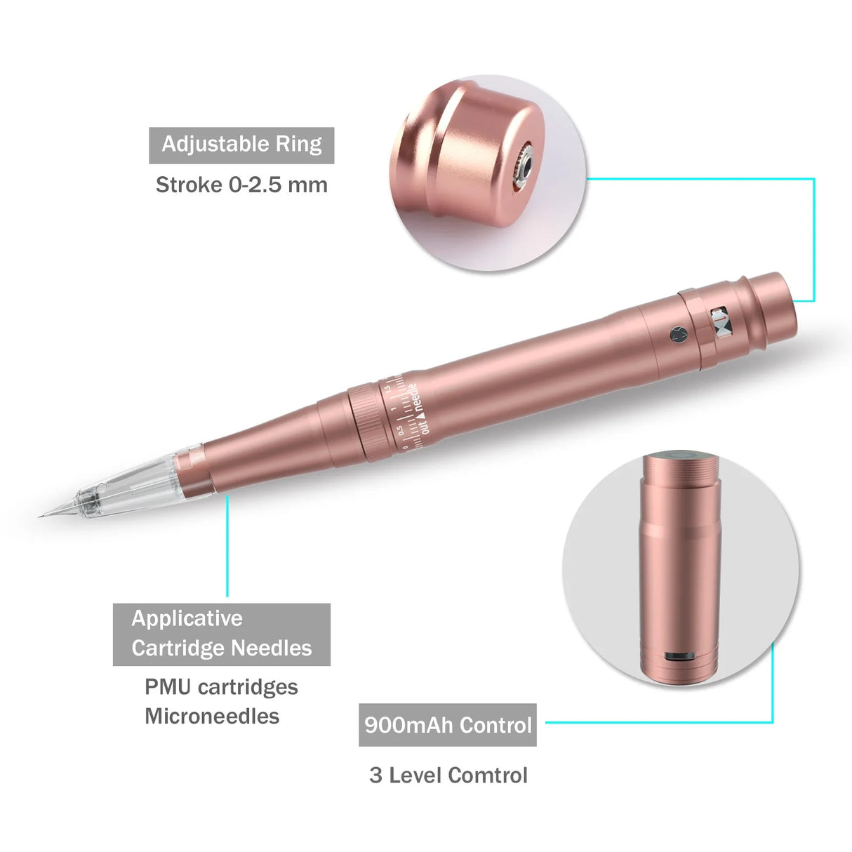 Tattoo Machine Kit Permanent Makeup Machine Wireless Charge