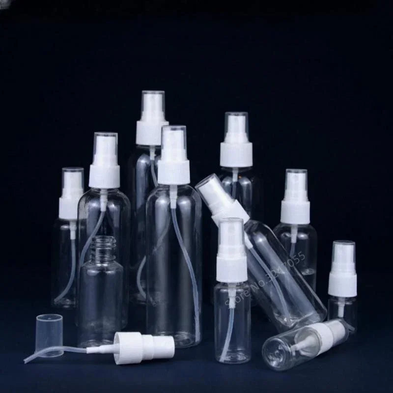 Refillable Clear Pet Plastic Portable Spray Bottle Empty
