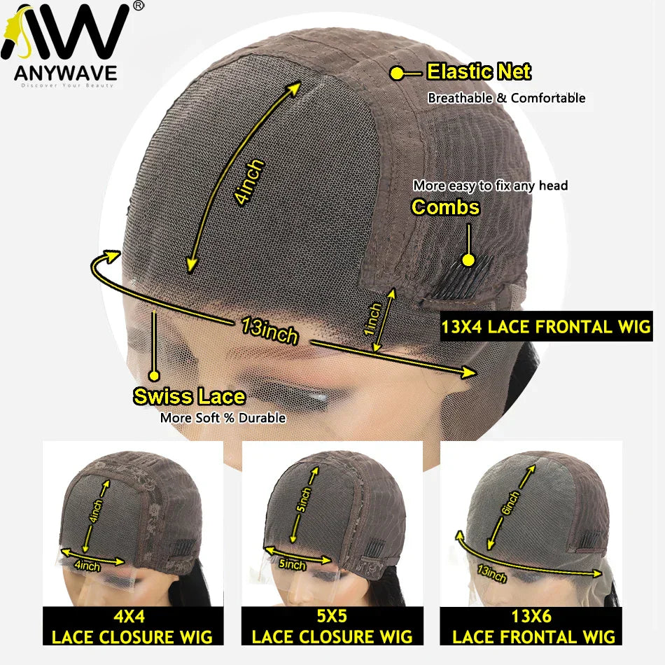 Transparent Lace Frontal Human Hair Wig Glueless