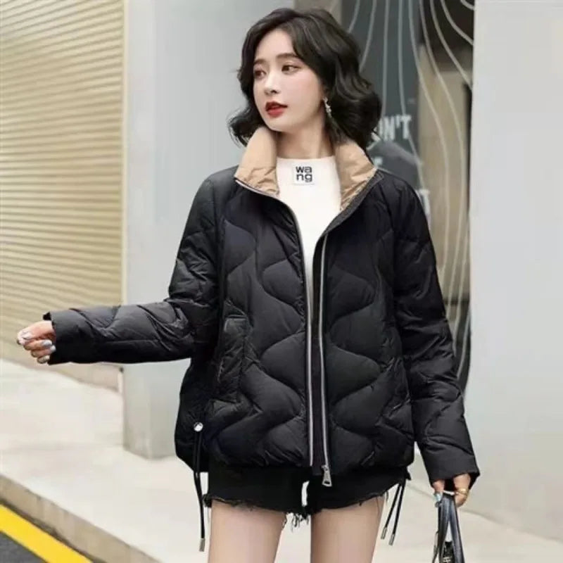 New Winter Down Cotton Women Short Parkas Jackets