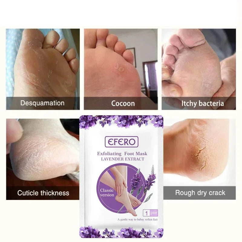 Foot Mask Exfoliating Anti Drying Cracking Heel Peeling