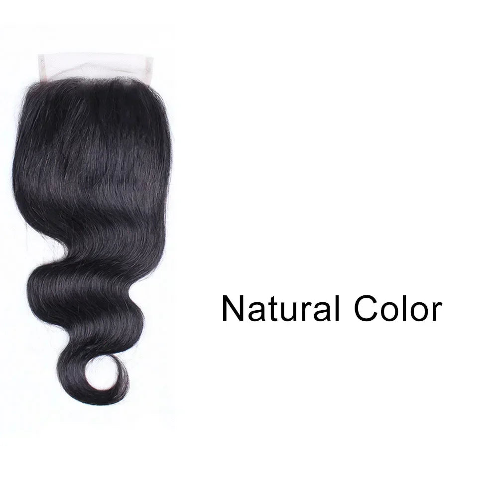 Lace Closure Body Wave Natural Color Dark