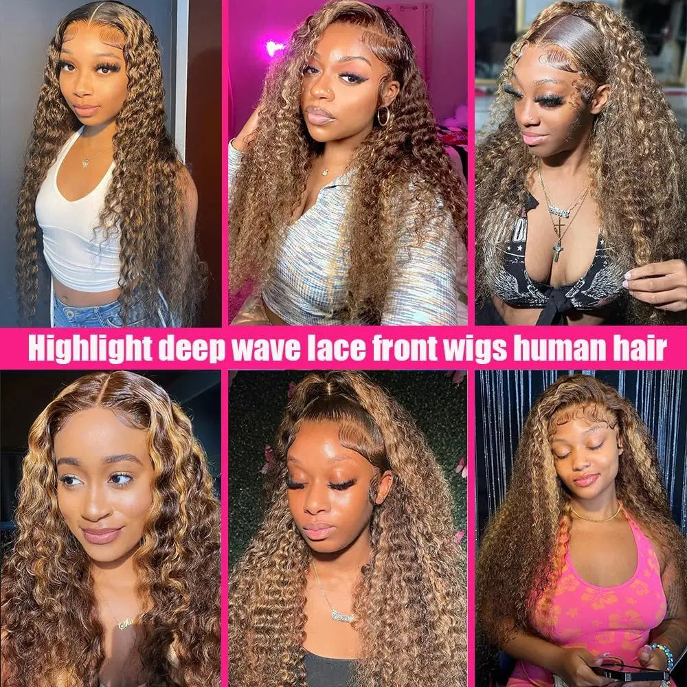 Hd Lace Highlight Wig Human Hair Wigs