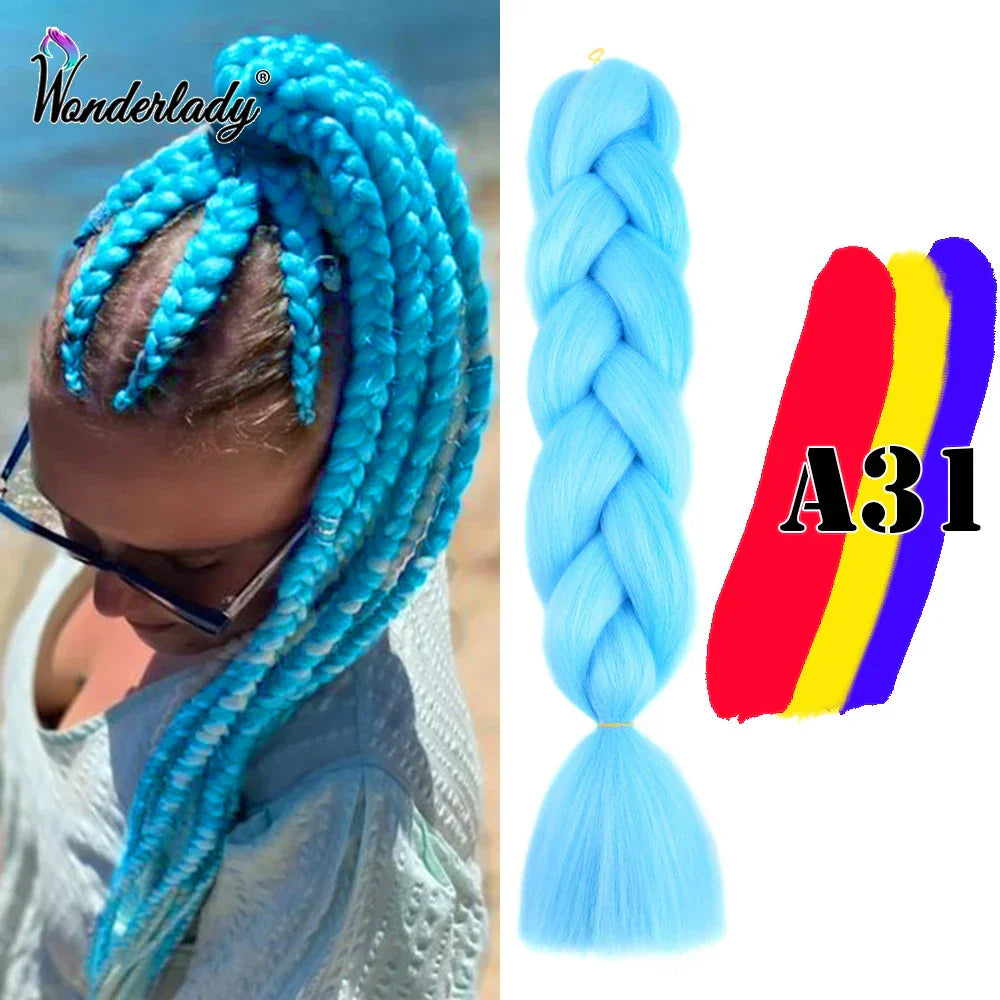 Wonderlady Color Long Colored Braiding Hair Jumbo Braids