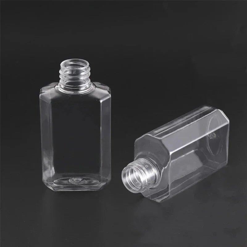 Transparent Bottle With Flip Cap Plastic Hand
