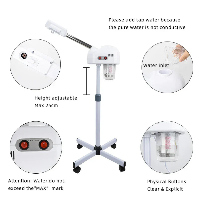 Hot Facial Steamer Warm Mist Humidifier For Face