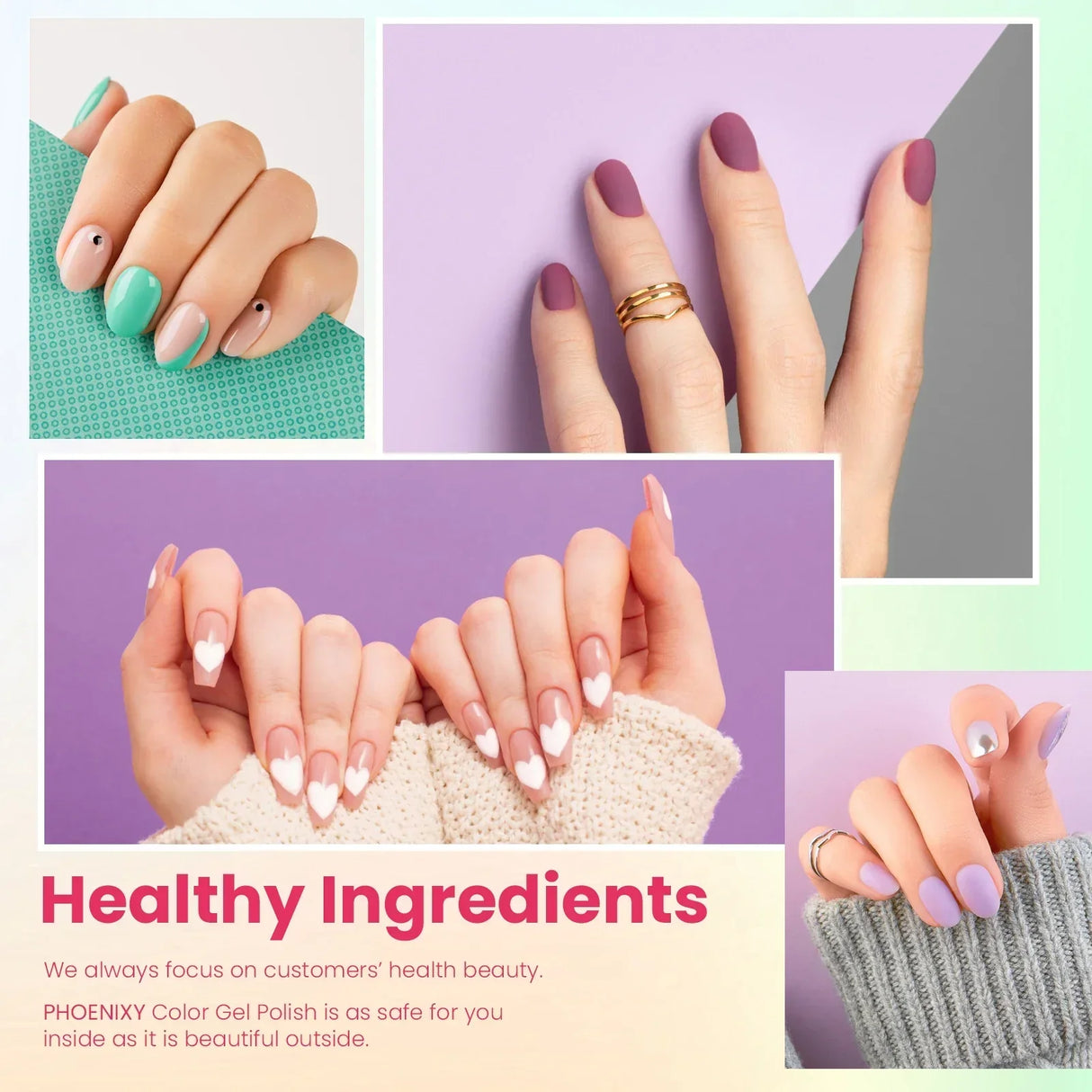 Phoenixy Gel Nail Polish Set With W Nail