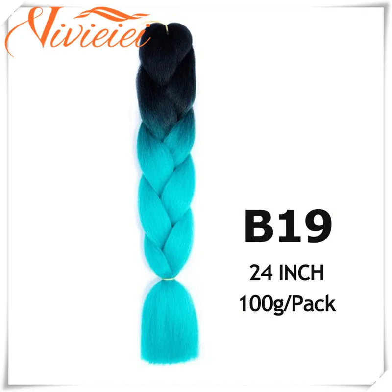 Pink Ombre Jumbo Braids Hair Extensions