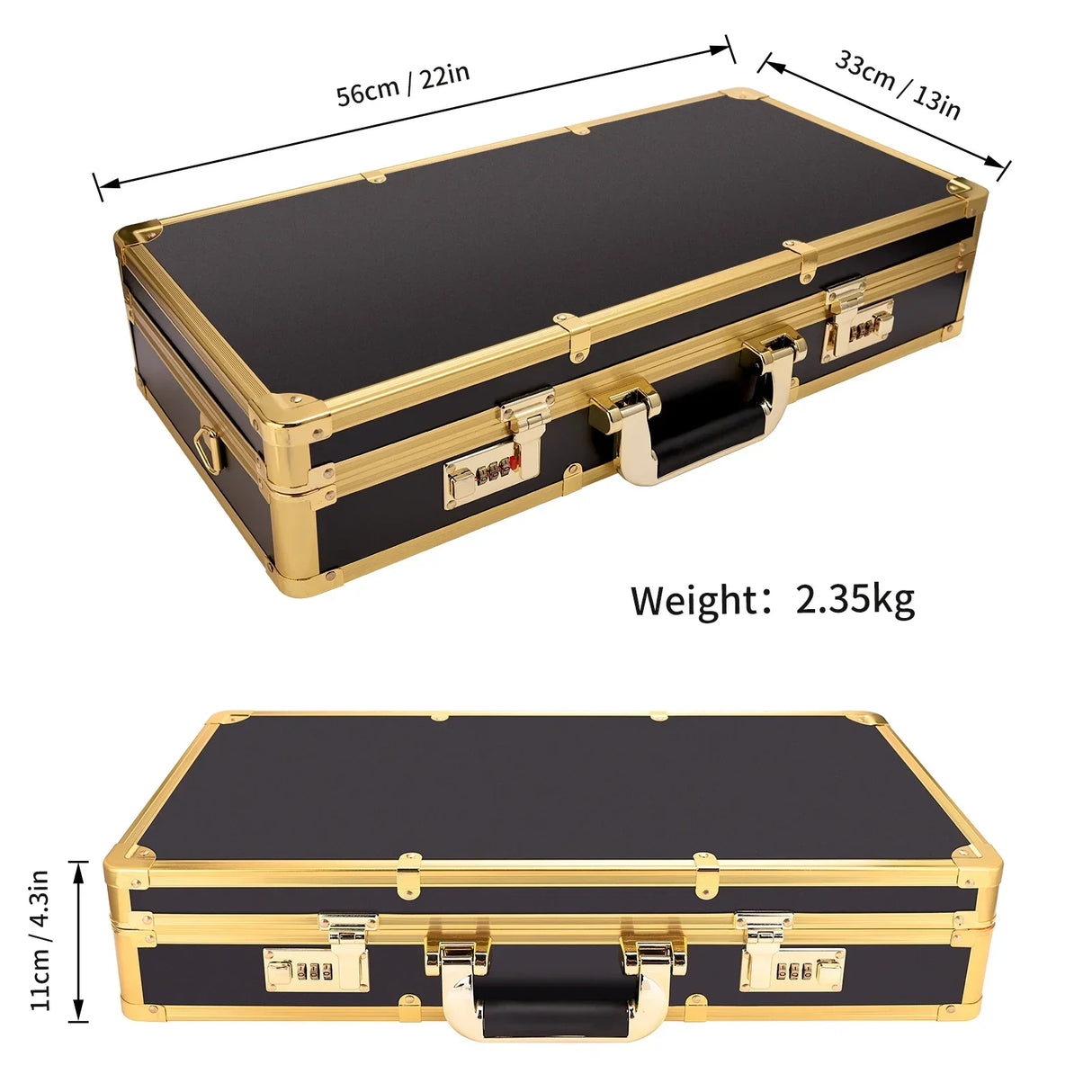 Portable Hairdressing Toolbox Large Code Aluminum Alloy Storage