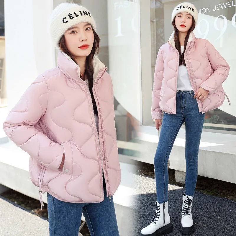New Winter Down Cotton Women Short Parkas Jackets