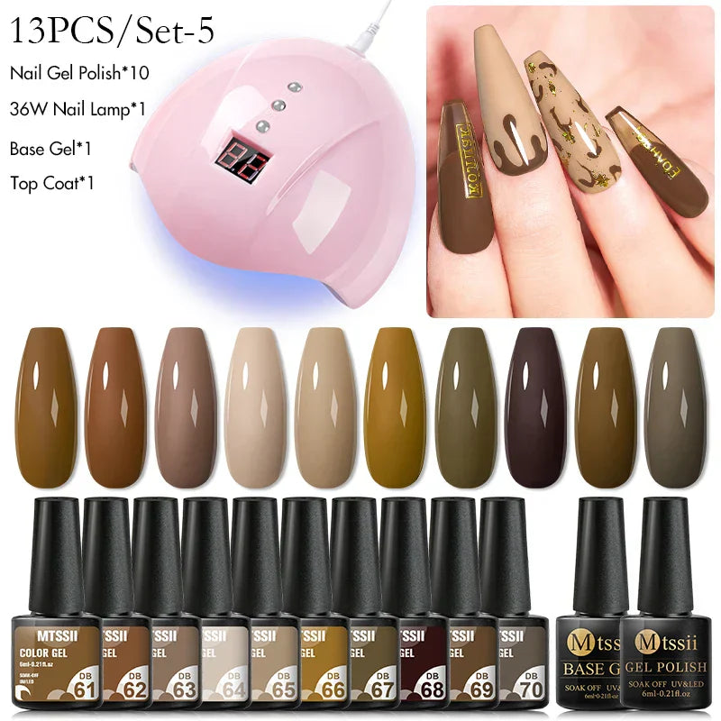 Gel Nail Polish Set With W