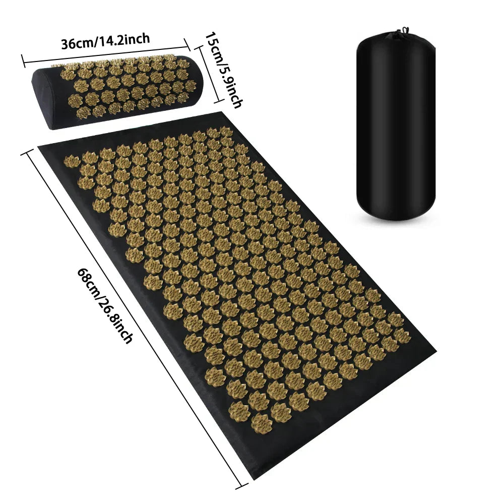 Shiatsu Acupressure Mat Spike Massage Pad Kuznetsov'S Applicator