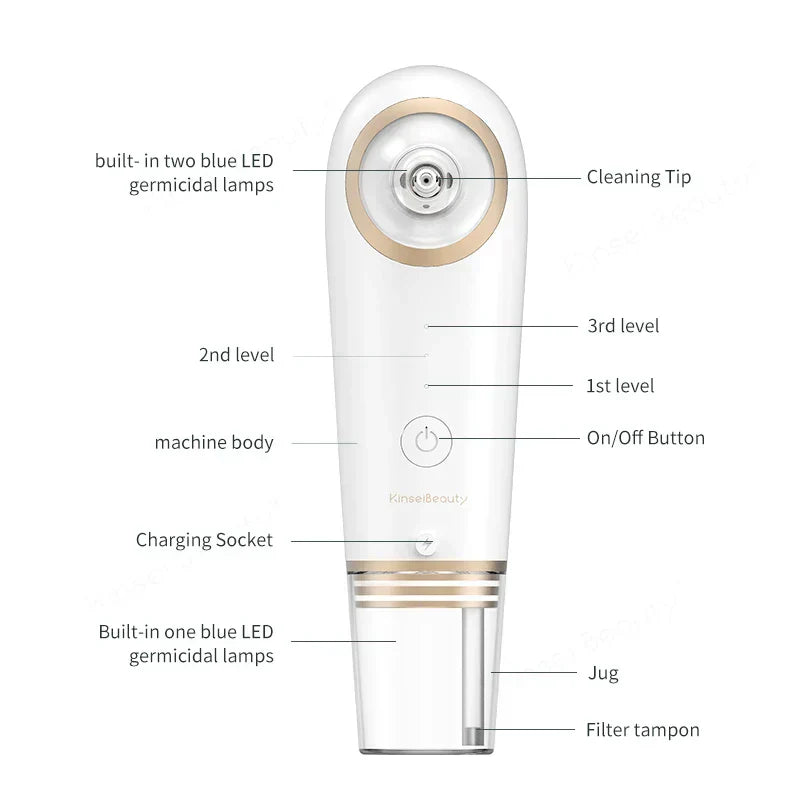 Small Bubble Blackhead Remover Machine Water Cycle Cleaning