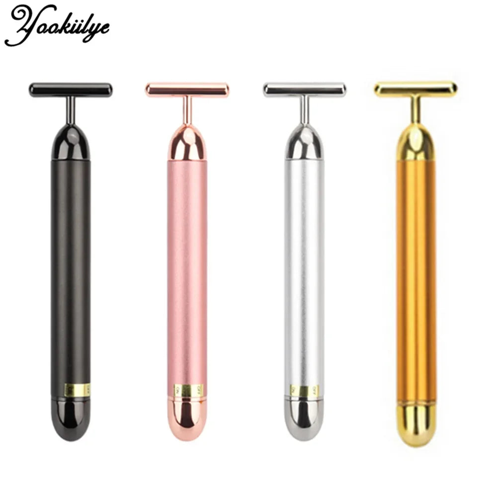 T-Shape Energy Beauty Bar Vibrating Facial Roller