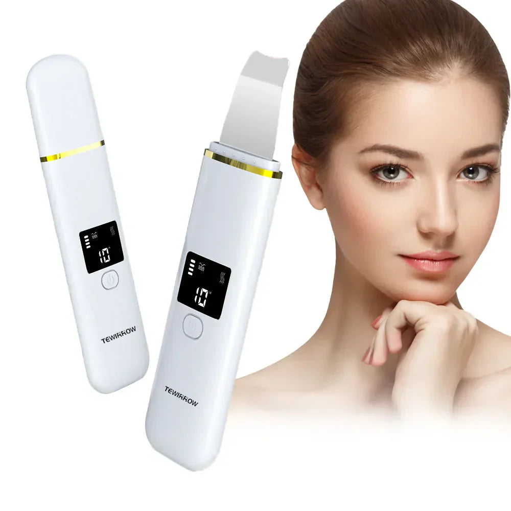 Tewirrow Upgraded Ultrasonic Scrubber Machine Facial Cleanser Skin