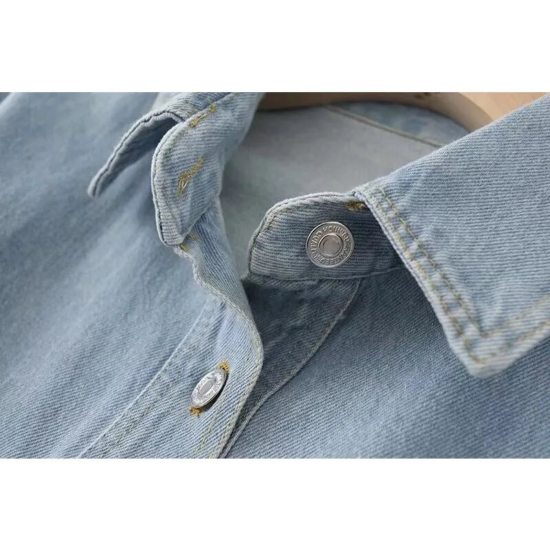 Traf Zr Women' Denim Jackets New In Outerwear