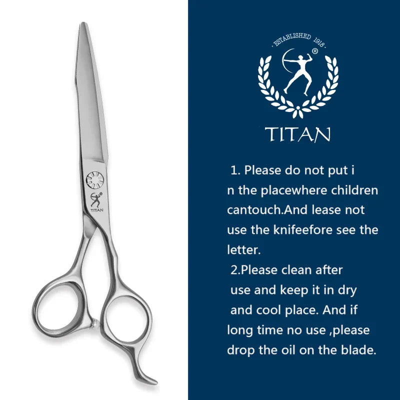 Titan Barber Scissors Professional Hair Shears . Japan