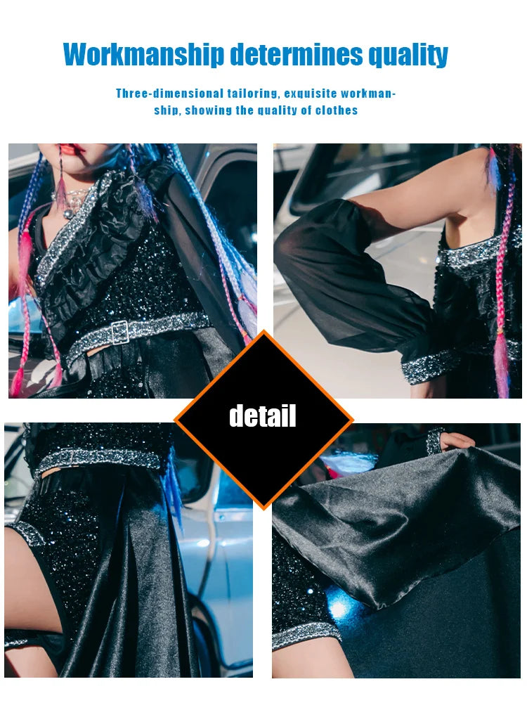 K-Pop Stage Urban Dance Costume Girl Clothes