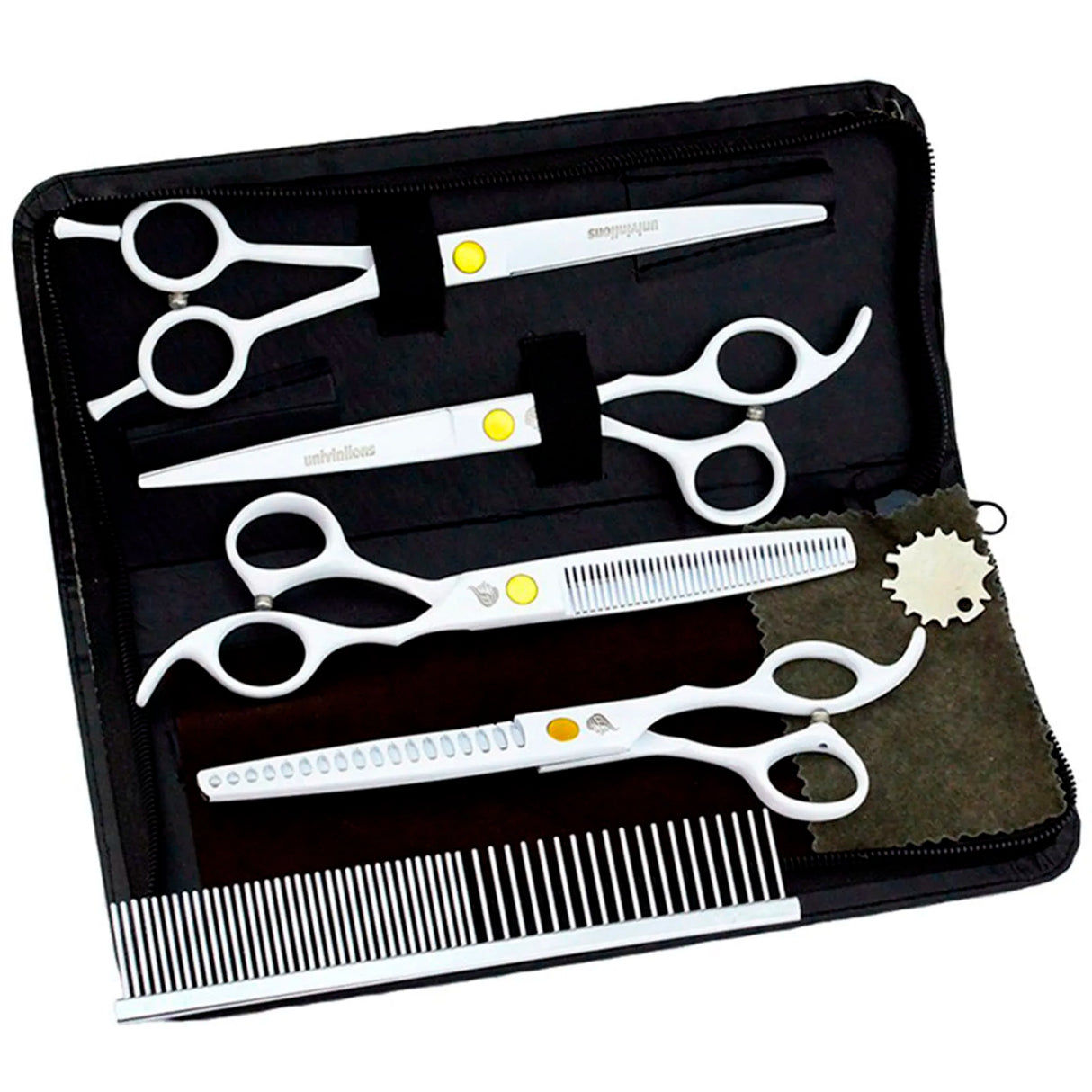 White Curved Scissors Pet Grooming Scissors