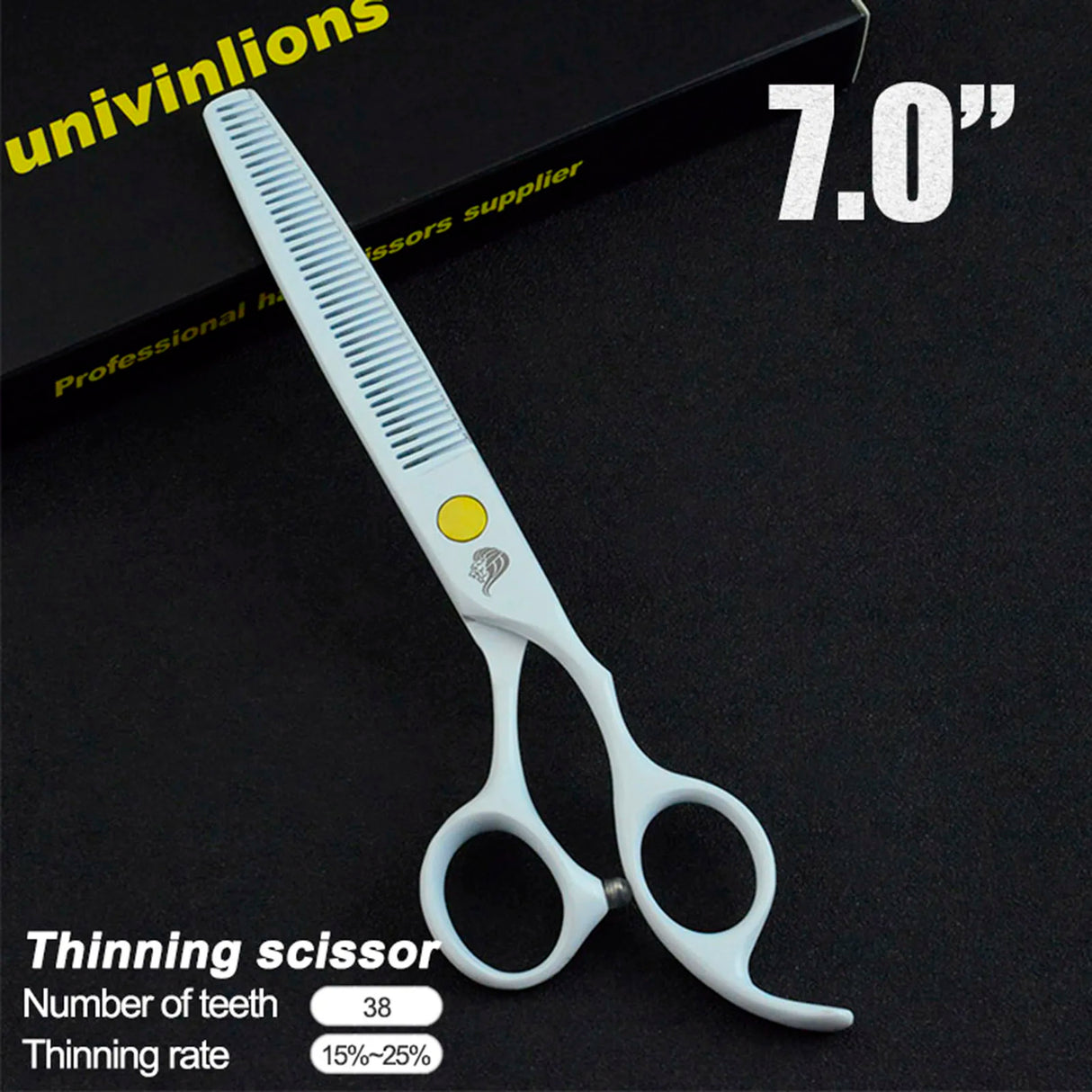 White Curved Scissors Pet Grooming Scissors