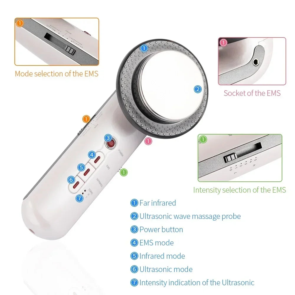 Vip Link Ultrasound Cavitation Ems Body Slimming Massager
