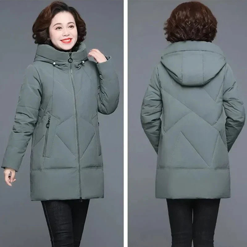 Winter Coat Middle-Aged Mother New Cotton Padded Jacket