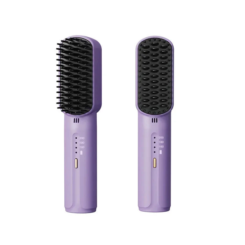 Wireless Hair Straighteners Mah Mini Hot Comb Dryer