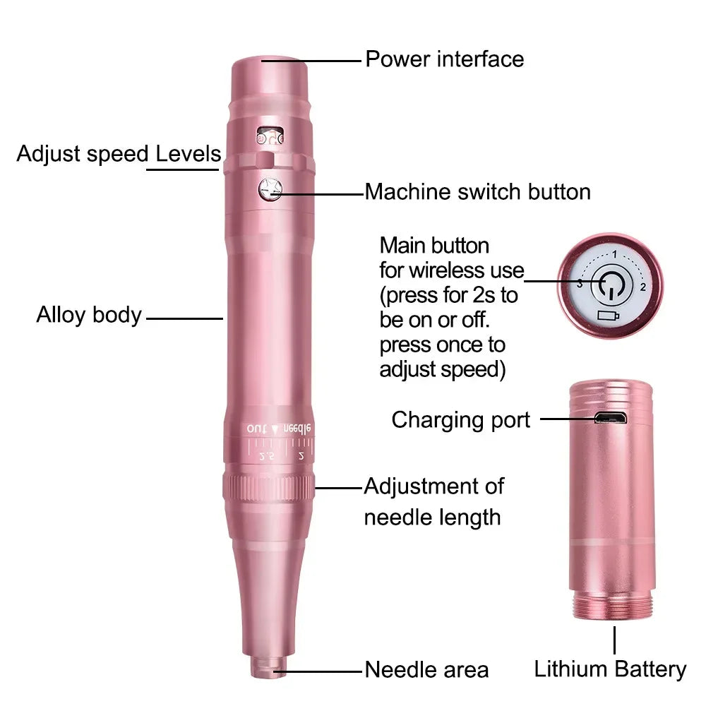 Wireless Permanent Makeup Machine Kit With Battery Microblading