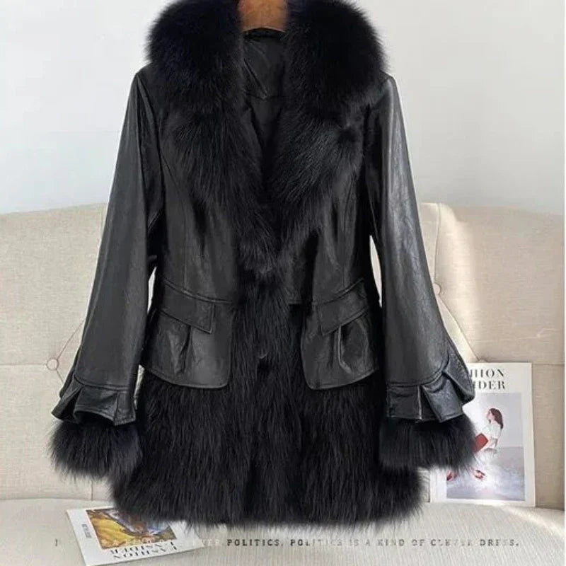 Women Winter New Imitation Fox Fur Simulation Leather