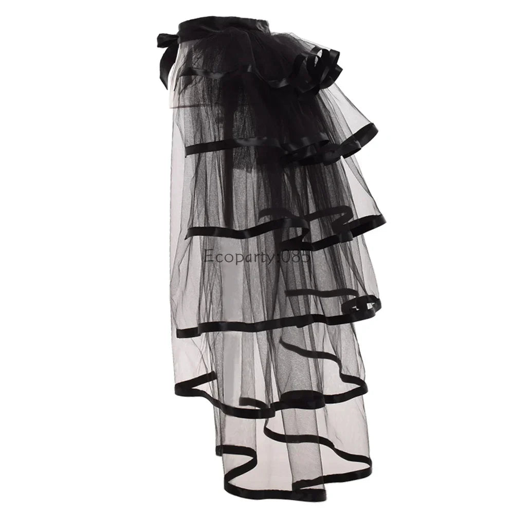Women Punk Puffy Ruffle Tutu Bustle Skirts Sexy