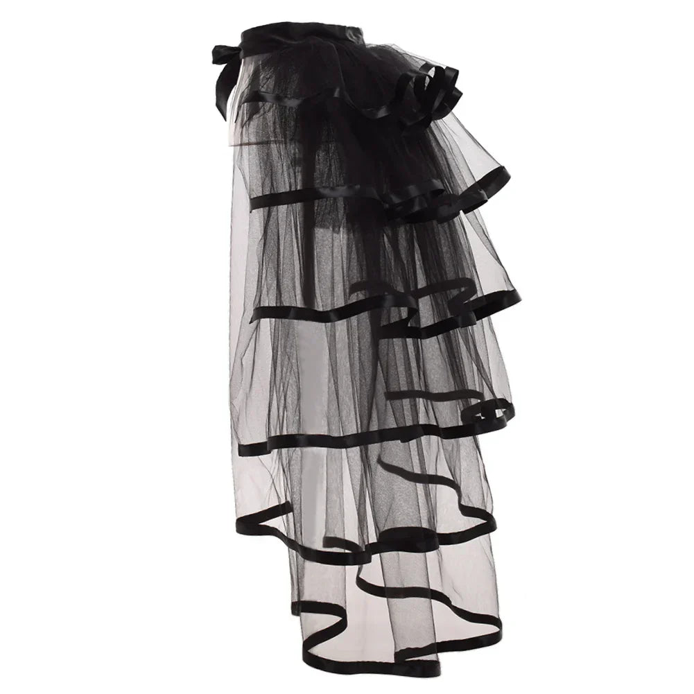 Women Punk Puffy Ruffle Tutu Bustle Skirts Sexy