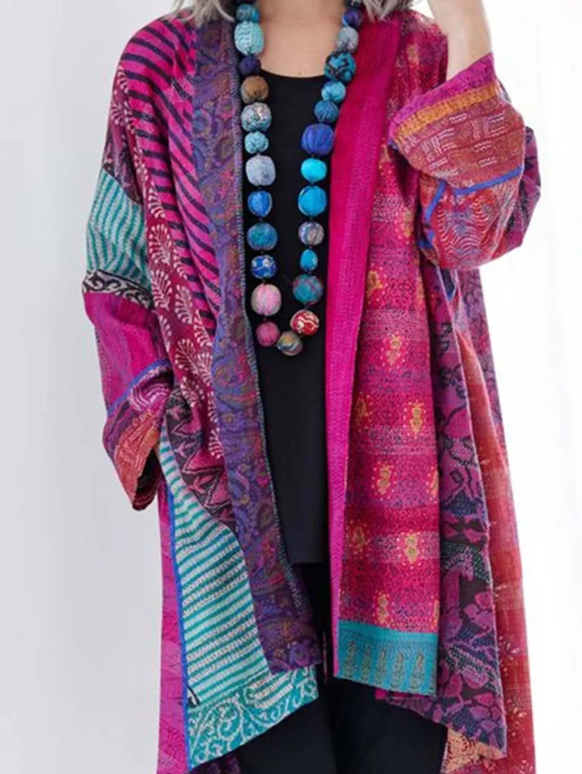 Women'S Cardigans Pockets Sweater Vintage Casual Tribal Pattern