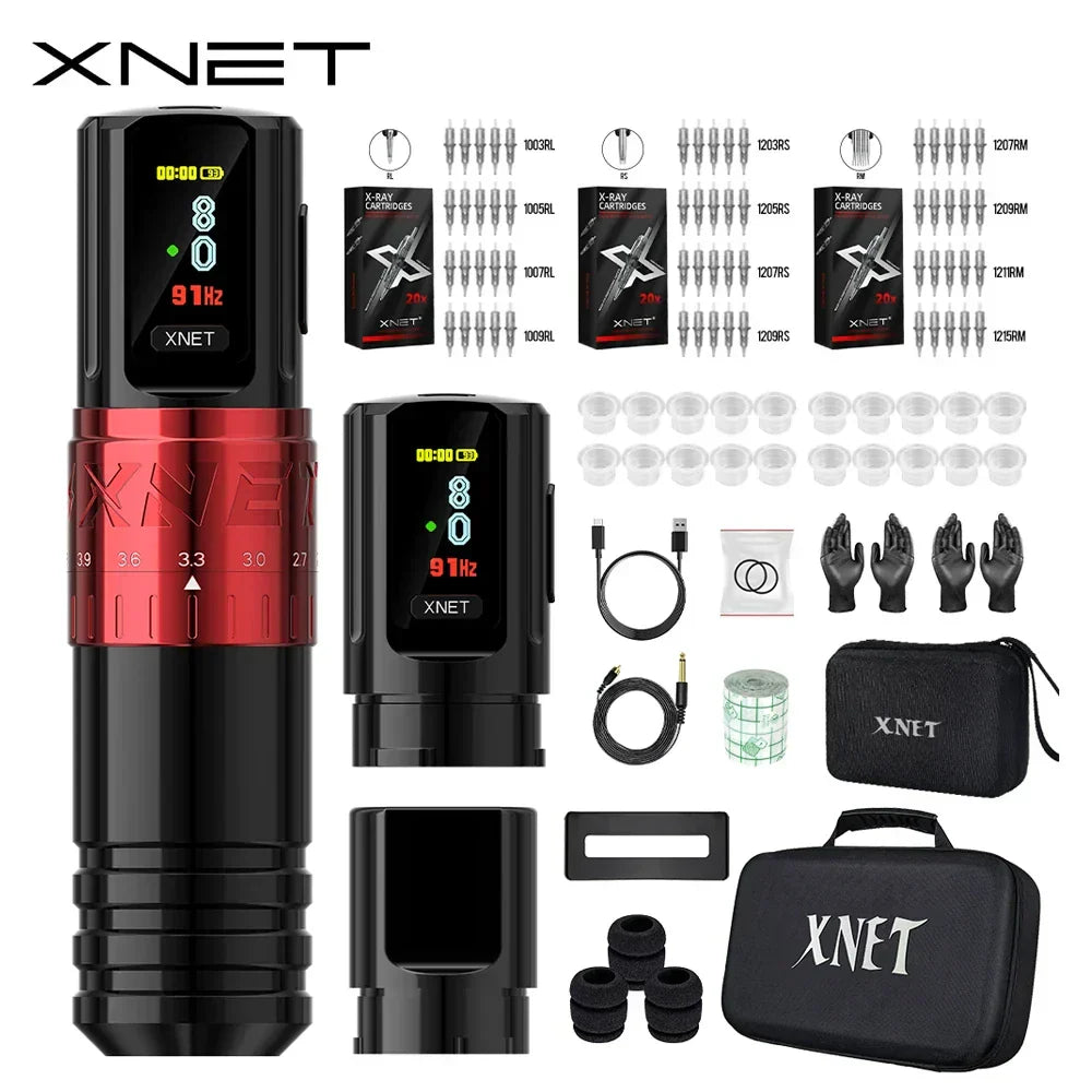 Xnet Vipera Wireless Tattoo Machine Kit Adjustable Stroke