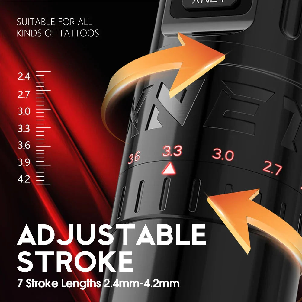 Xnet Vipera Wireless Tattoo Machine Kit Adjustable Stroke