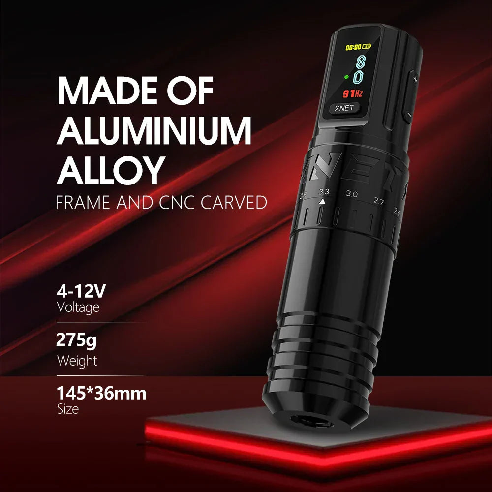 Xnet Vipera Wireless Tattoo Machine Kit Adjustable Stroke