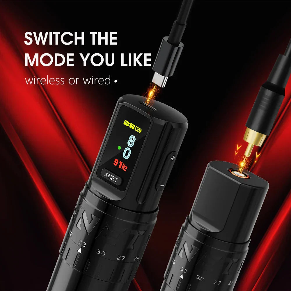 Xnet Vipera Wireless Tattoo Machine Kit Adjustable Stroke