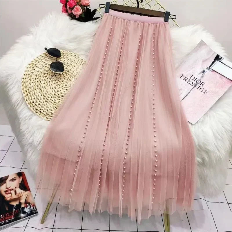 Yk Korean Style Fashion Harajuku Long Skirt Autumn