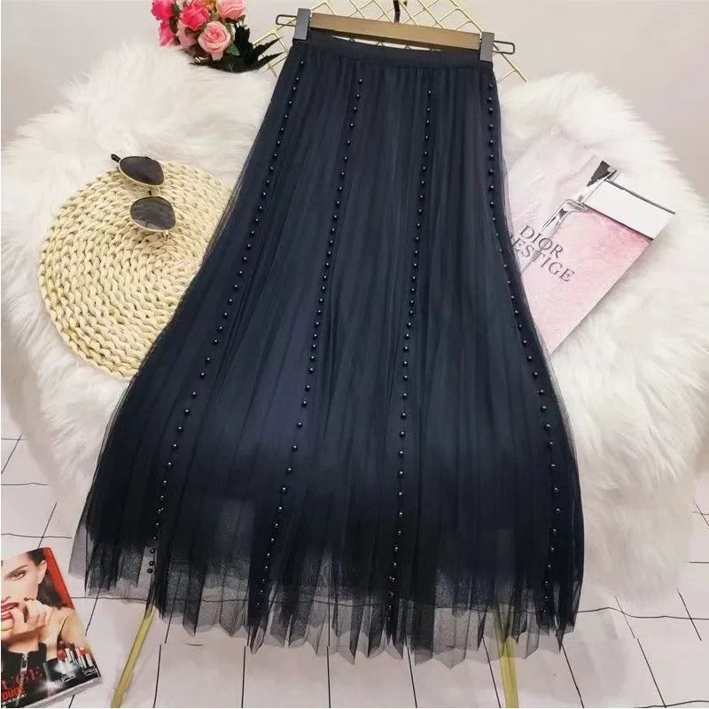 Yk Korean Style Fashion Harajuku Long Skirt Autumn