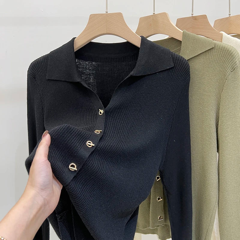 Yitimoky V Neck Knitted Cardigan For Women Fall