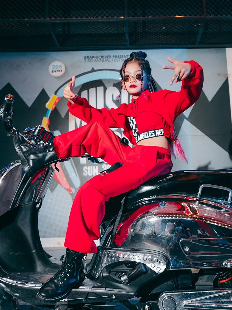 K-Pop Stage Outfits Urban Dance Girl Clothes